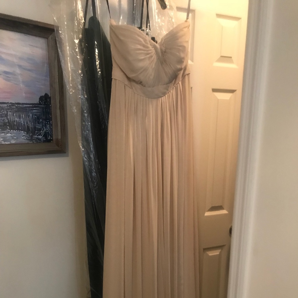 Jenny Yoo Aiden champagne bridesmaid dress